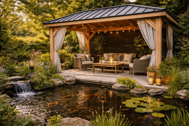 Prieel bij een vijve