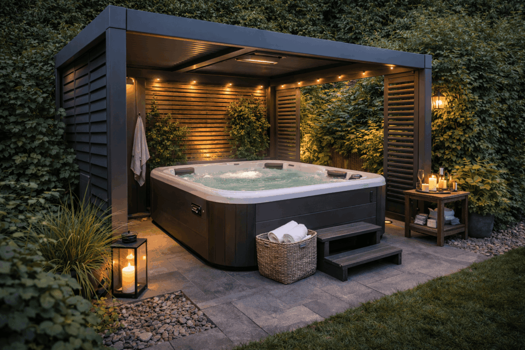 Prieel voor jacuzzi