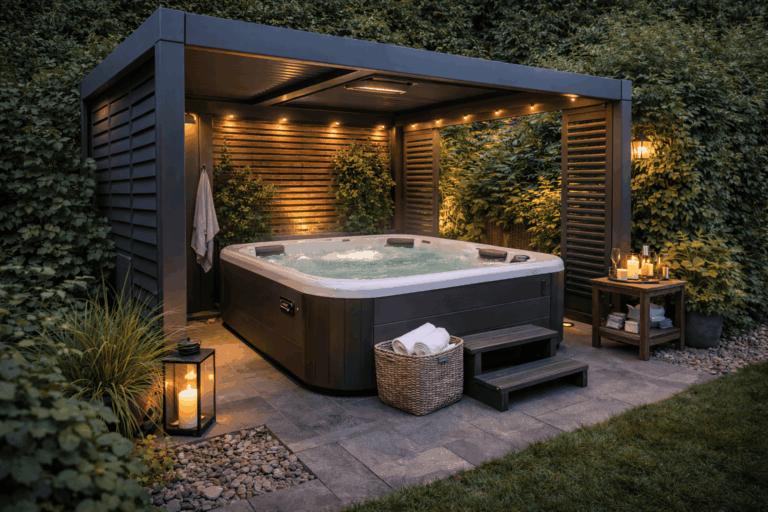 Prieel voor jacuzzi