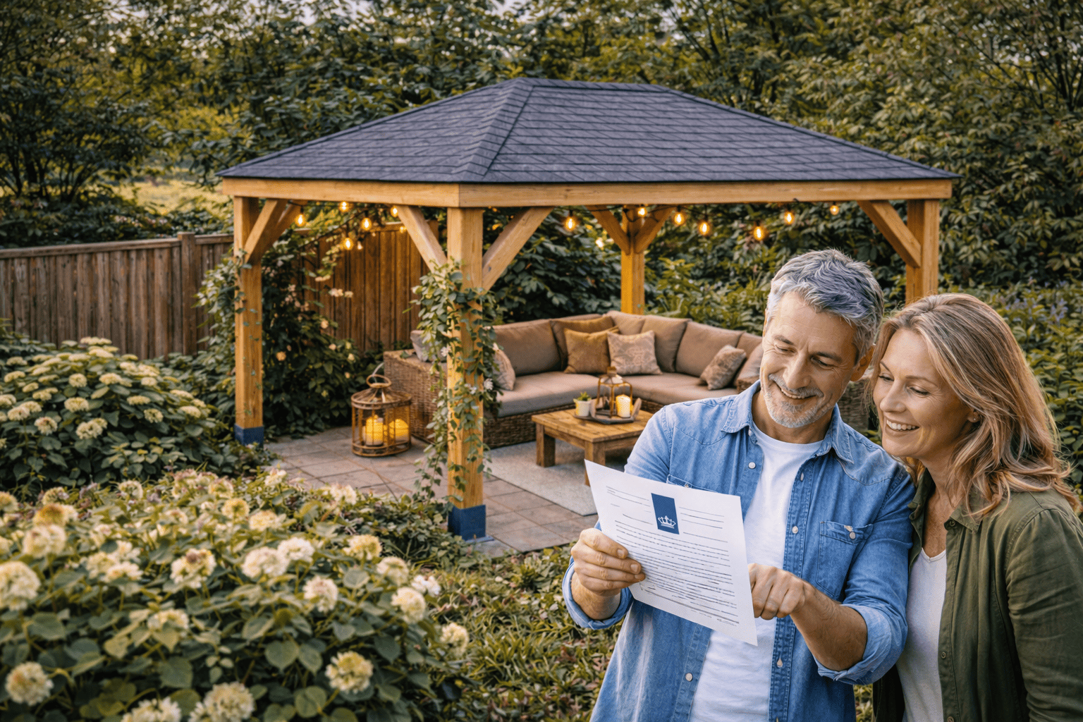 Vergunning voor een prieel