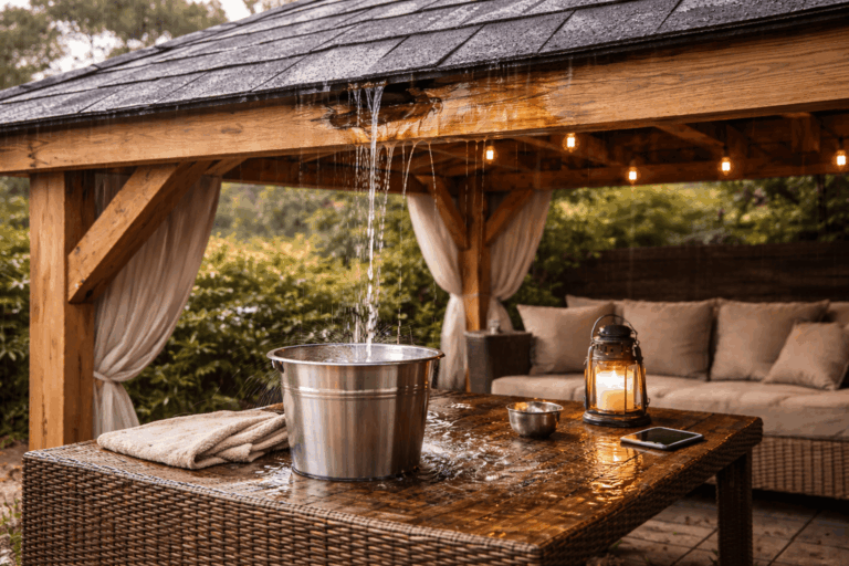 Water lekt via het dak(1)